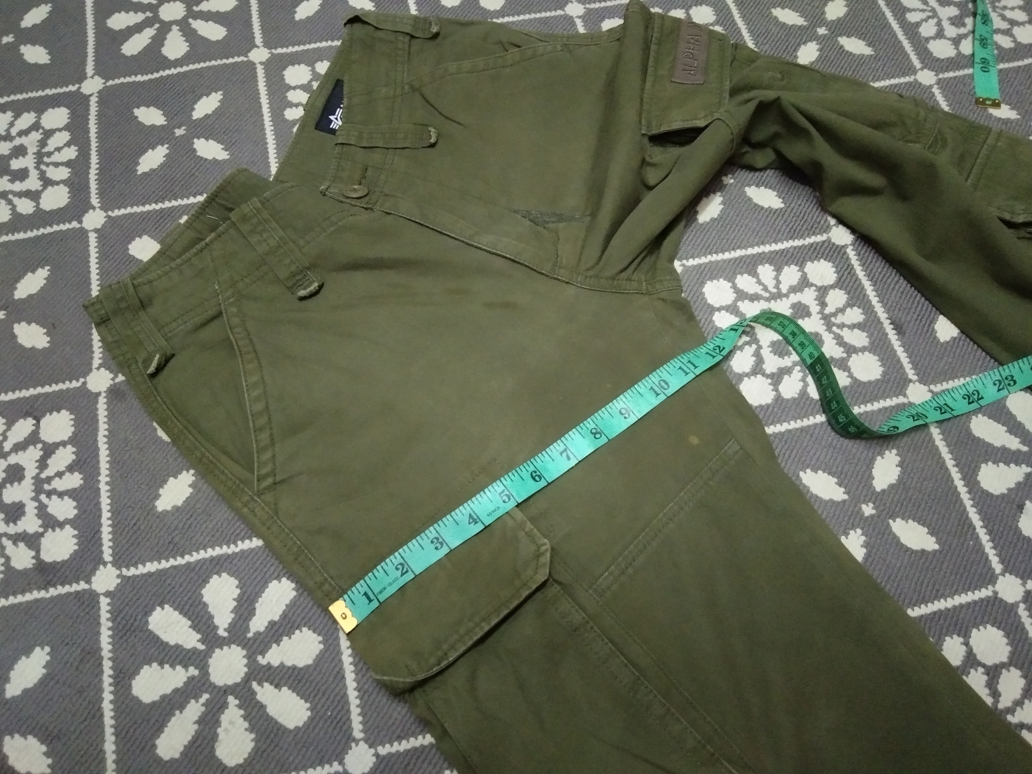 Alpha Industries VINTAGE ALPHA INDUSTRIES 8 POCKETS CARGO PANT. Size US 30 / EU 46 - 20 Thumbnail