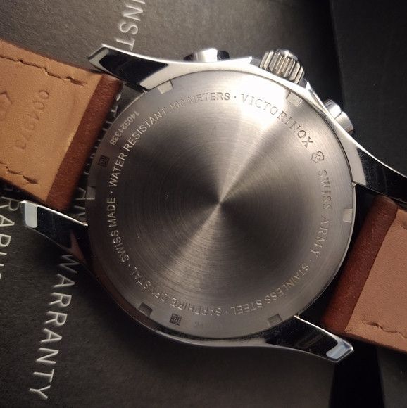 Victorinox Victorinox Chrono Classic Brown Dial Leather Watch Size ONE SIZE - 3 Thumbnail