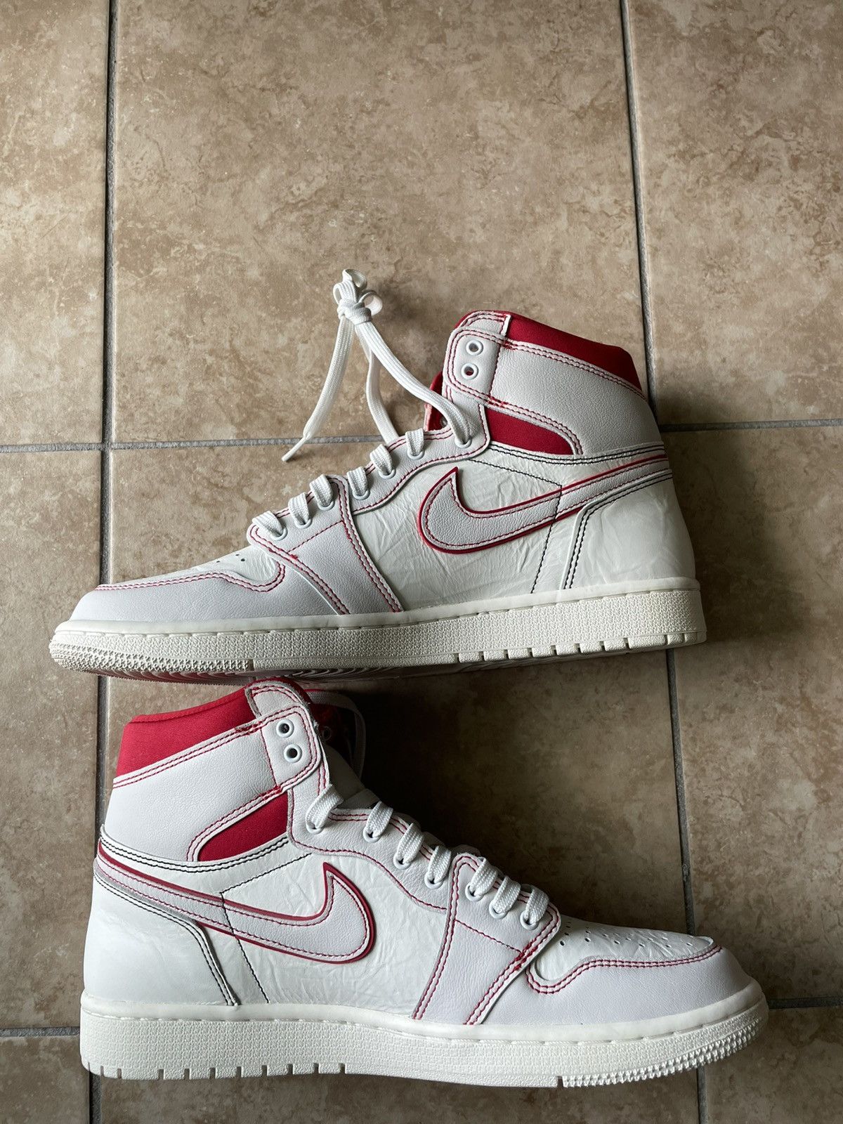 Jordan Brand AIR JORDAN 1 RETRO HIGH OG/ PHANTOM GYM RED Size US 10.5 / EU 43-44 - 2 Thumbnail
