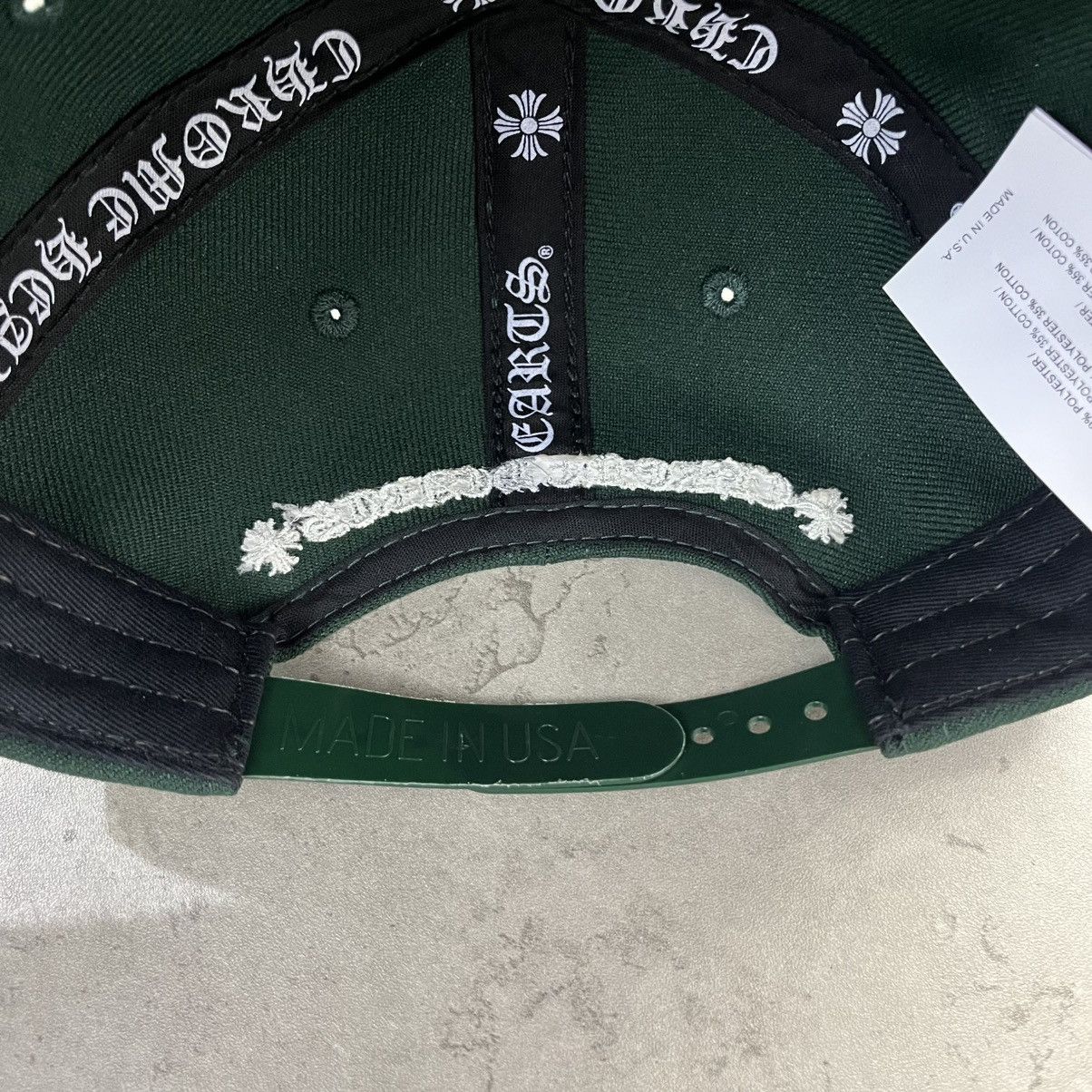 Chrome Hearts Chrome Hearts ESSENTIALS LA BASEBALL CAP Forest Green Size ONE SIZE - 6 Thumbnail