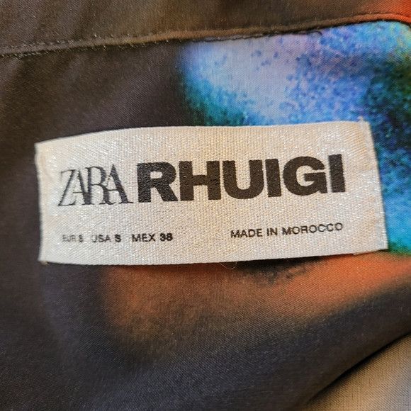 Zara Zara Rhuigi Shirt Men's S Black Tie Dye Abstract Art Size US S / EU 44-46 / 1 - 6 Thumbnail