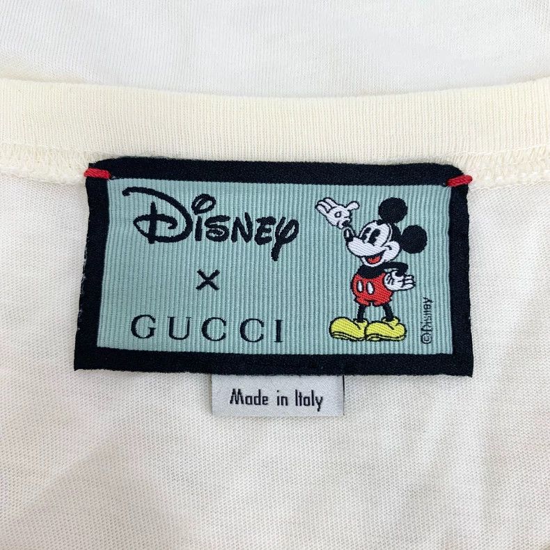 Gucci Gucci Co-branded beige Mickey Mouse printed cotton round-n Size US M / EU 48-50 / 2 - 6 Thumbnail