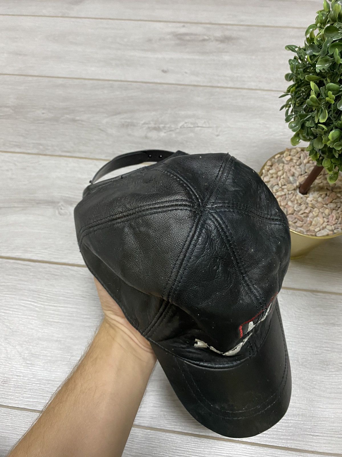 Honda Honda vintage leather racing big logo cap Size ONE SIZE - 4 Thumbnail