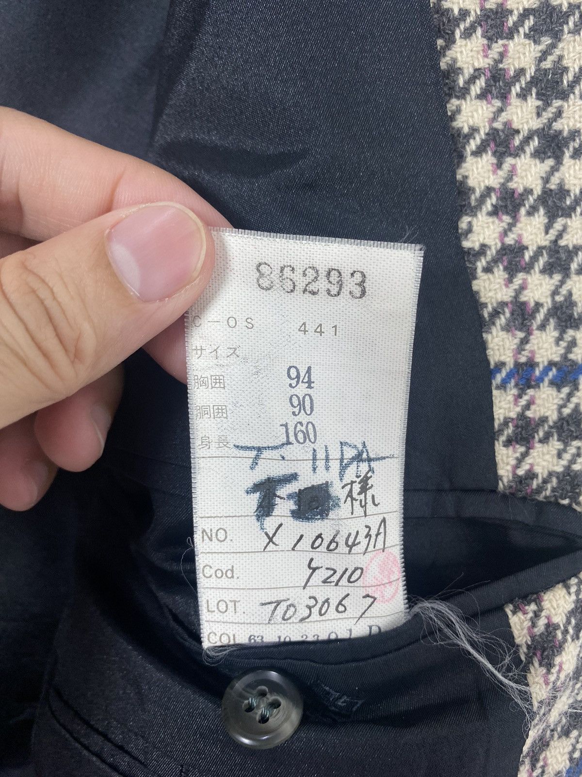 Givenchy Rare‼️ Vintage Givenchy Paris Houndstooth Wool Blazer Size US M / EU 48-50 / 2 - 10 Thumbnail