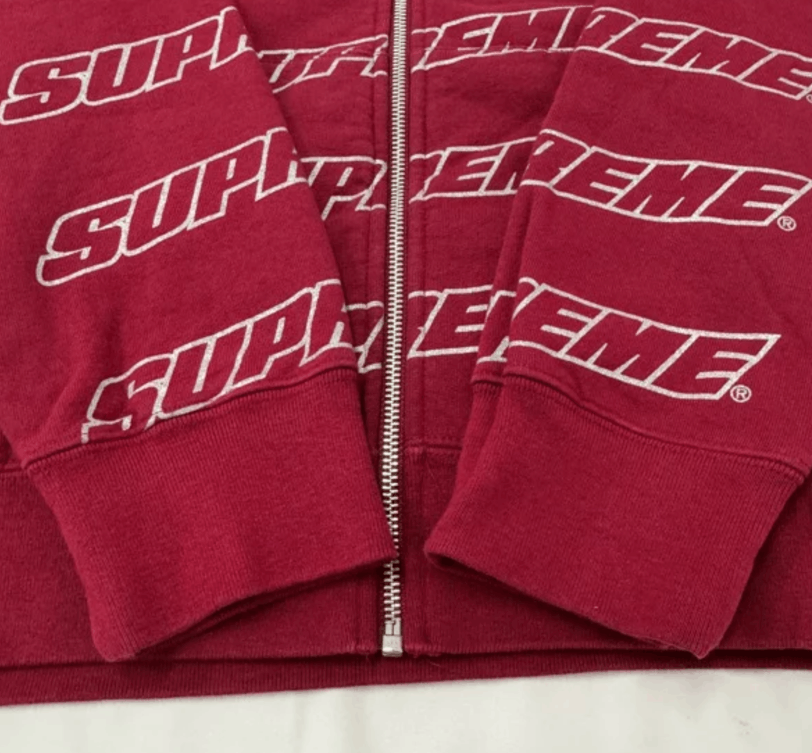 Supreme SUPREME 18SS Repeat Zip Up Hooded Sweatshirt/ Size US M / EU 48-50 / 2 - 8 Thumbnail