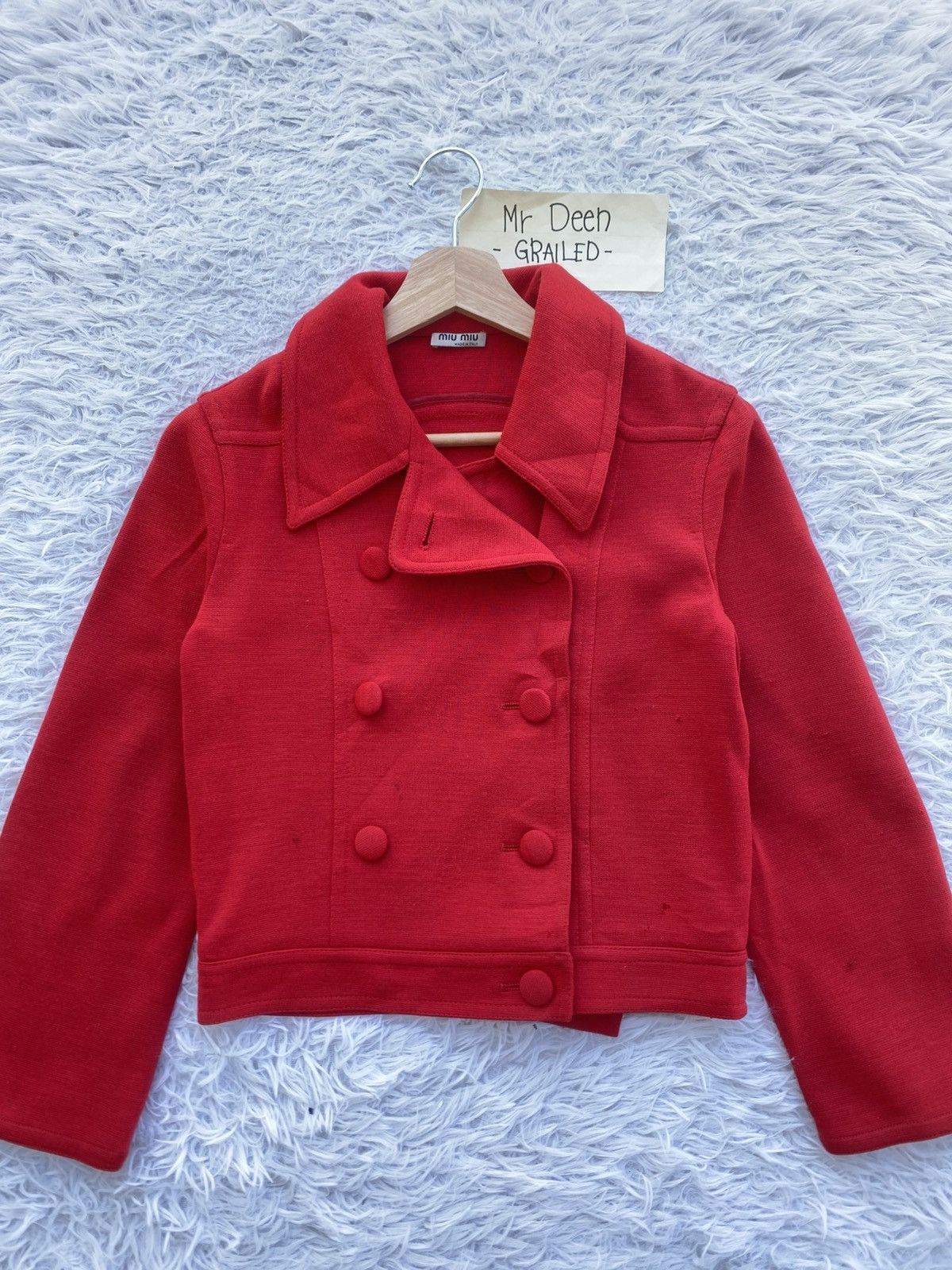 Miu Miu Rare Vintage Miu Miu Cherry Red Cropped Jacket Size S / US 4 / IT 40 - 5 Thumbnail