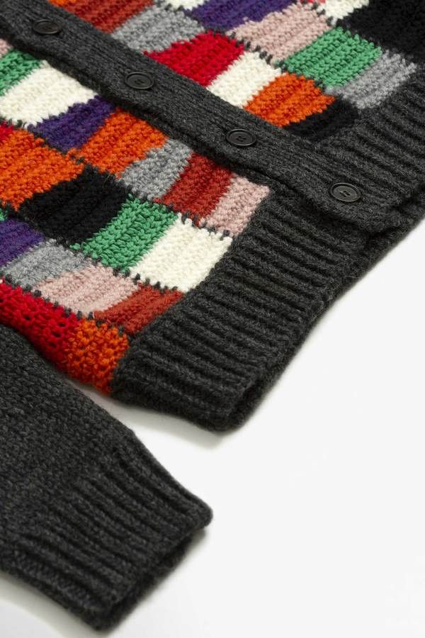 Marni Marni Multicolor Crochet Chunky Wool Cardigan Size US L / EU 52-54 / 3 - 5 Thumbnail