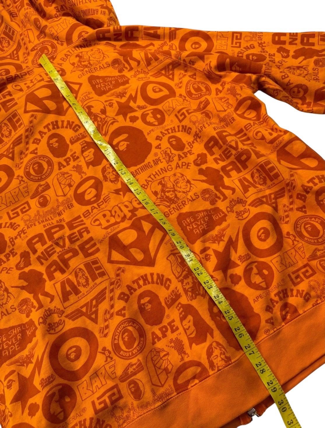 Bape BAPE Old tag full zip hoodie orange Size US XL / EU 56 / 4 - 9 Thumbnail