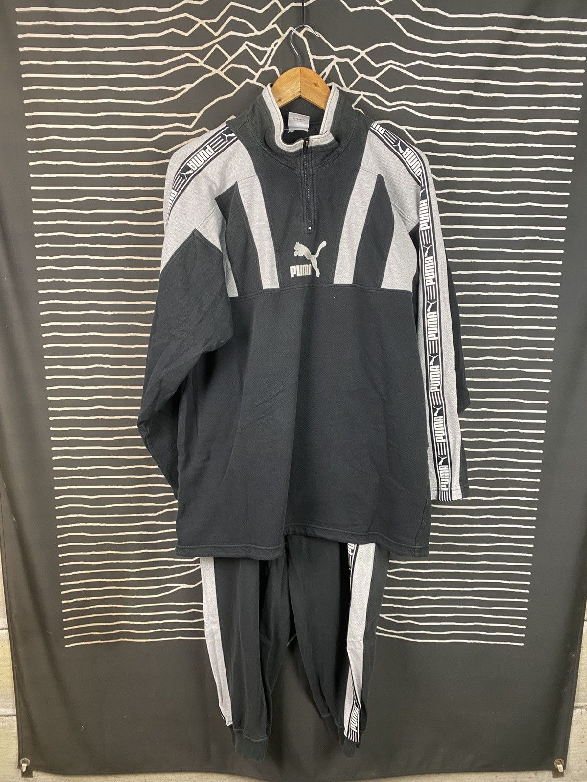 Puma Vintage Puma Hit Union Side Tape Logo Tracksuit Set Size US XL / EU 56 / 4 - 1 Thumbnail