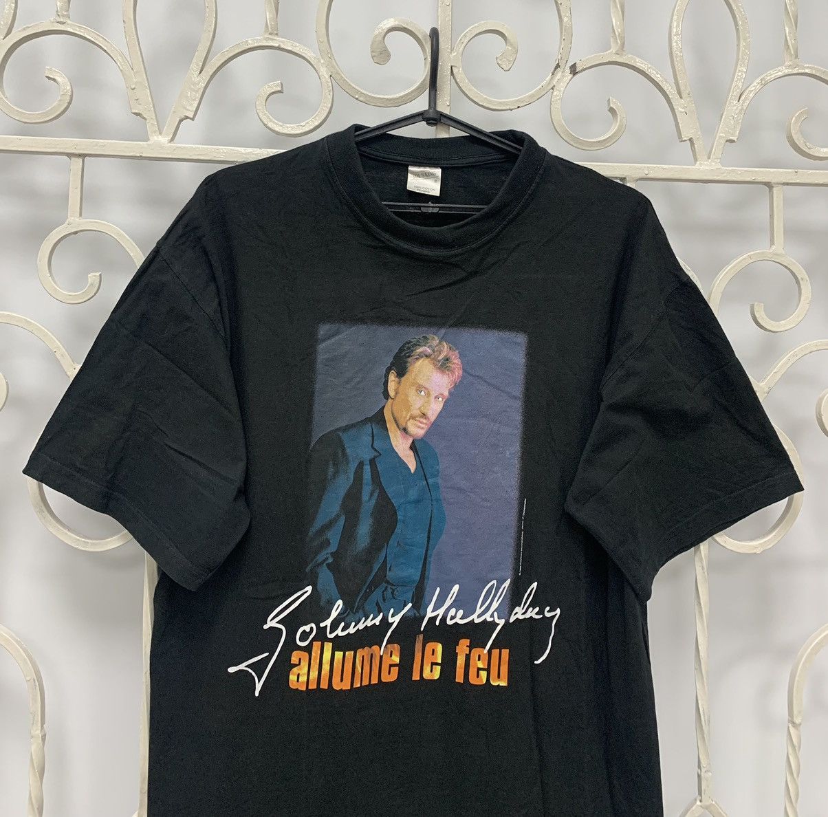 Band Tees × Vintage Vintage Johny Hallyday Stade De France Tour 1998 T-shirt Size US XL / EU 56 / 4 - 2 Thumbnail