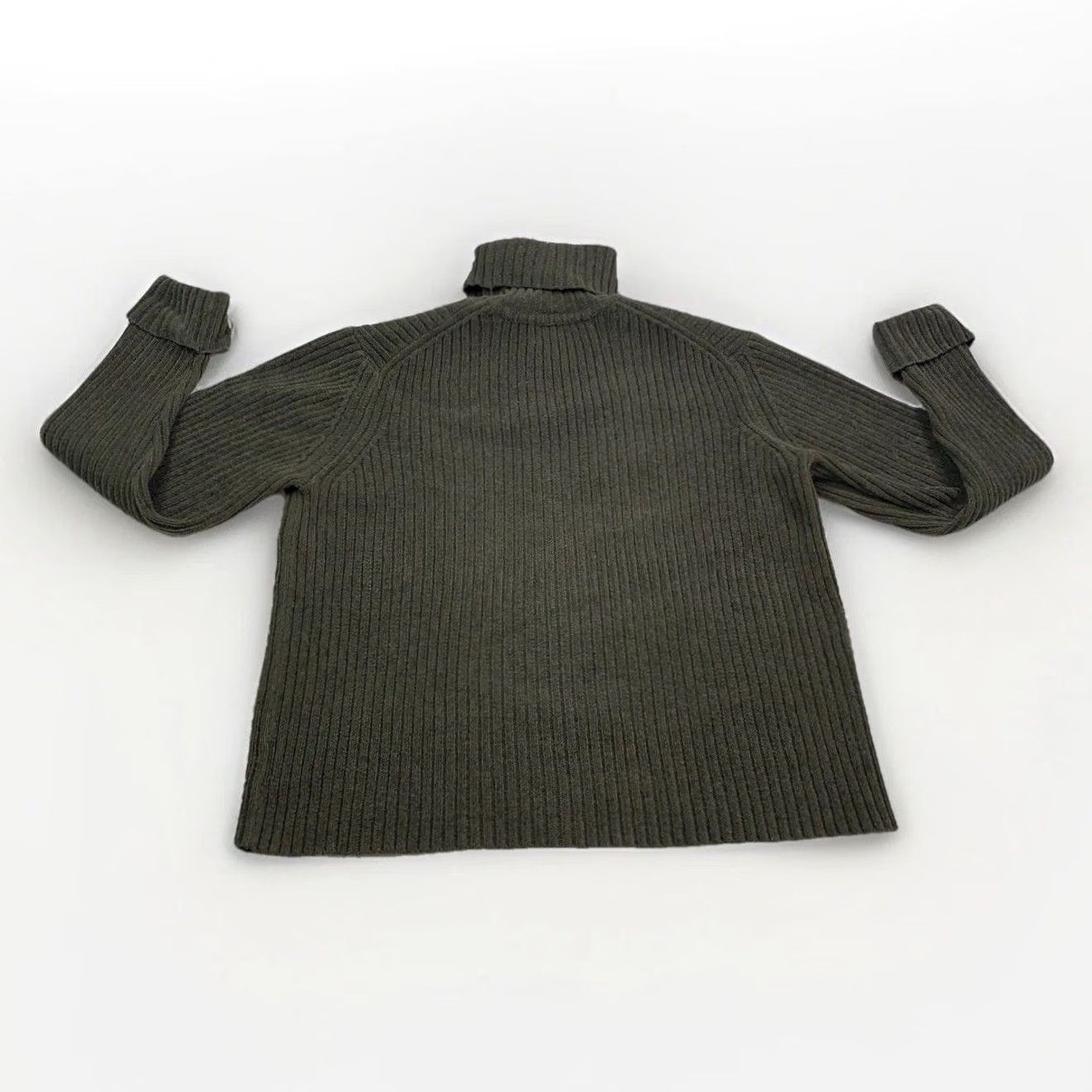 Eddie Bauer VINTAGE Eddie Bauer Sweater Green Turtle Neck Knit Pullover Women XL 90s Fall Winter (Casual) Size XL / US 12-14 / IT 48-50 - 4 Thumbnail