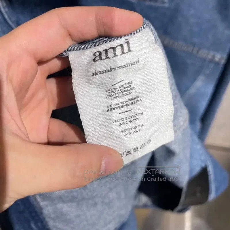 AMI AMI Blue Denim Men's Jacket . Size US XL / EU 56 / 4 - 8 Thumbnail
