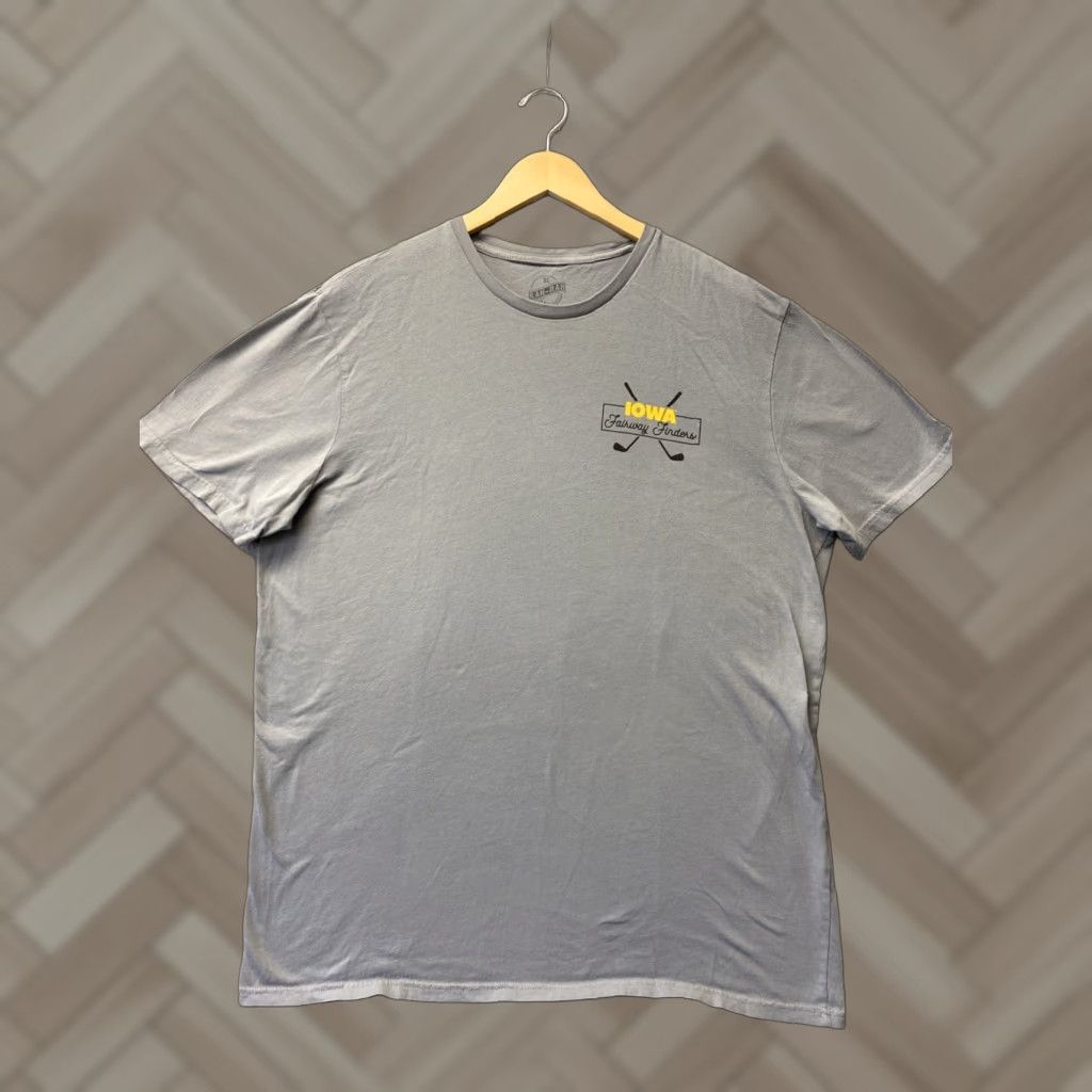 Vintage VINTAGE Iowa Men T-Shirt XL Gray Graphic Short Sleeve Crew Neck Casual Cotton Summer Fall Winter Spring Size US XL / EU 56 / 4 - 1 Thumbnail