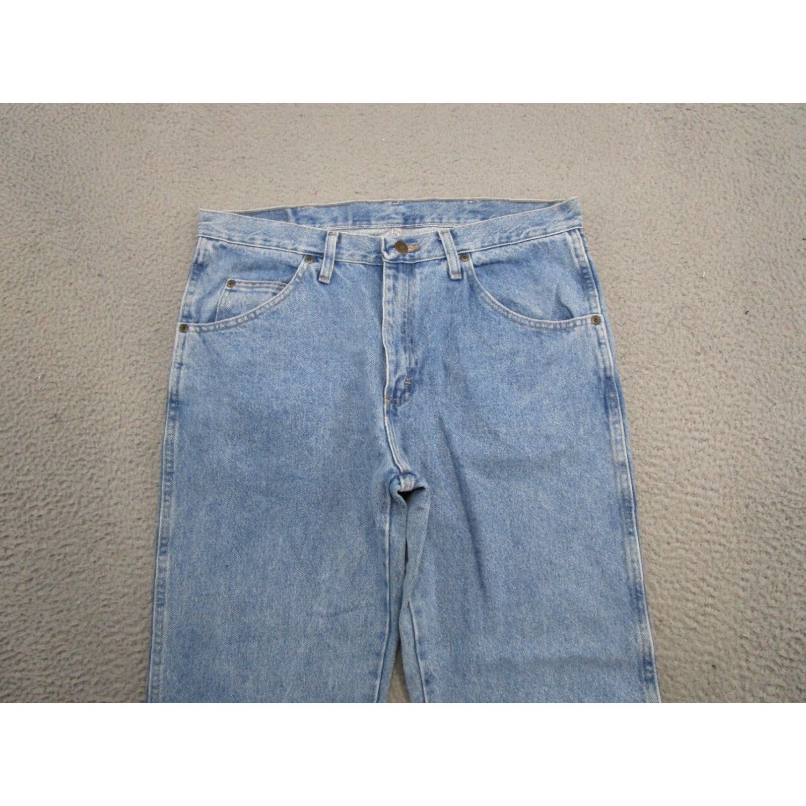 Wrangler Wrangler Jeans Mens Regular Fit Straight Blue 5 Pocket Denim 34x30 New Stars 96501SL Five Star Premium Denim Size US 34 / EU 50 - 7 Thumbnail