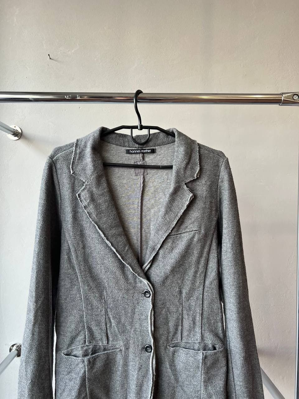 hannes roether HANNES ROETHER WOMAN GRAY AVANT GARDE BLAZER JACKET SIZE S Size S / US 4 / IT 40 - 3 Thumbnail