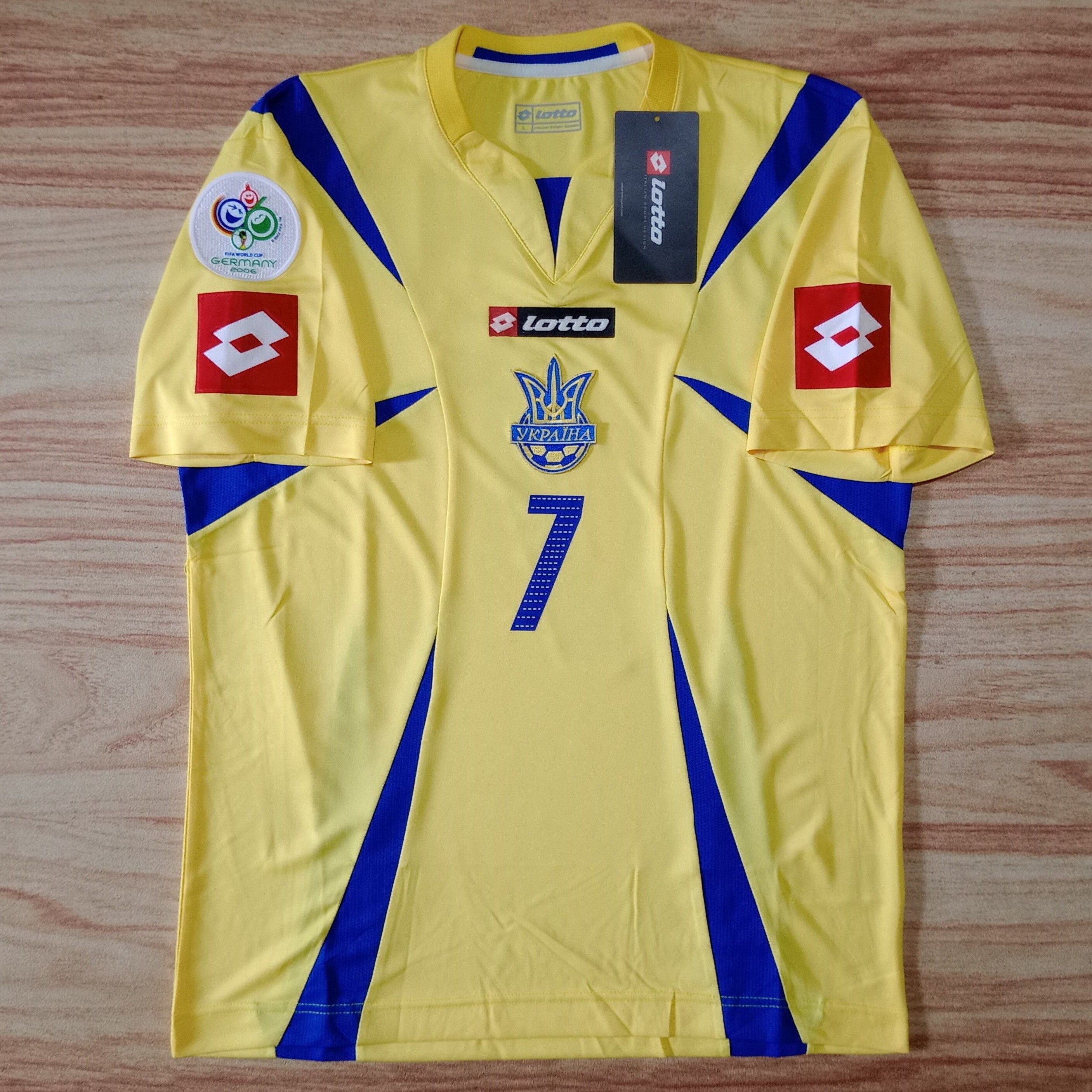 Ukraine World Cup 2006 Home Jersey Andriy Shevchenko 7