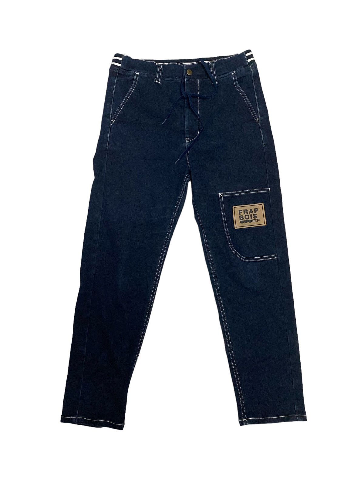 Issey Miyake × Japanese Brand × Vintage Vintage Frapbois half issey miyake Denim Jeans Size 31" - 2 Thumbnail