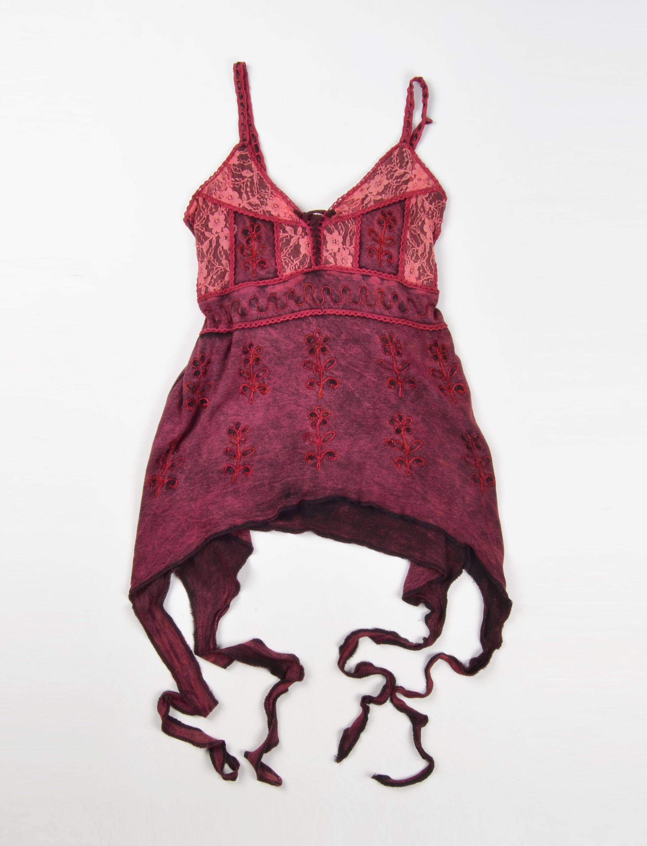 Other Vintage Fairy Y2K Boho Embroidered Straps Top Size S / US 4 / IT 40 - 4 Thumbnail