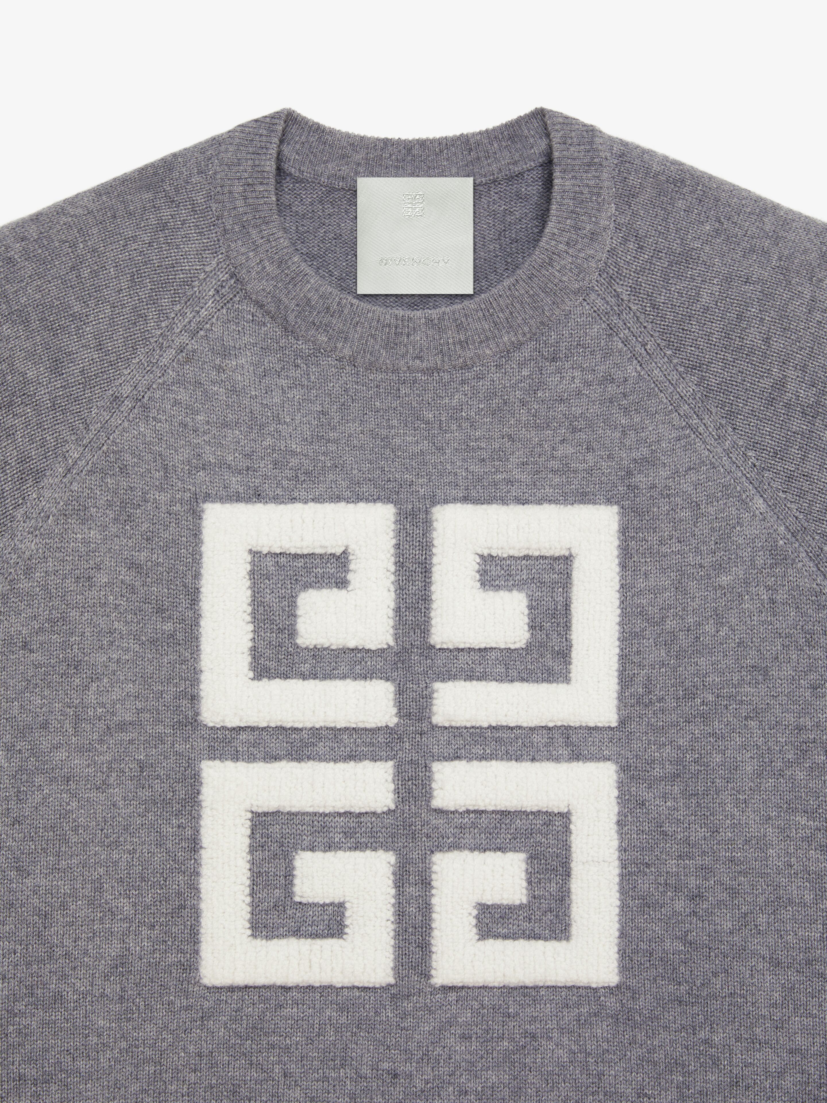 Givenchy o1srvl11e0125 4G Sweater In Cashmere in Grey Size M / US 6-8 / IT 42-44 - 2 Thumbnail