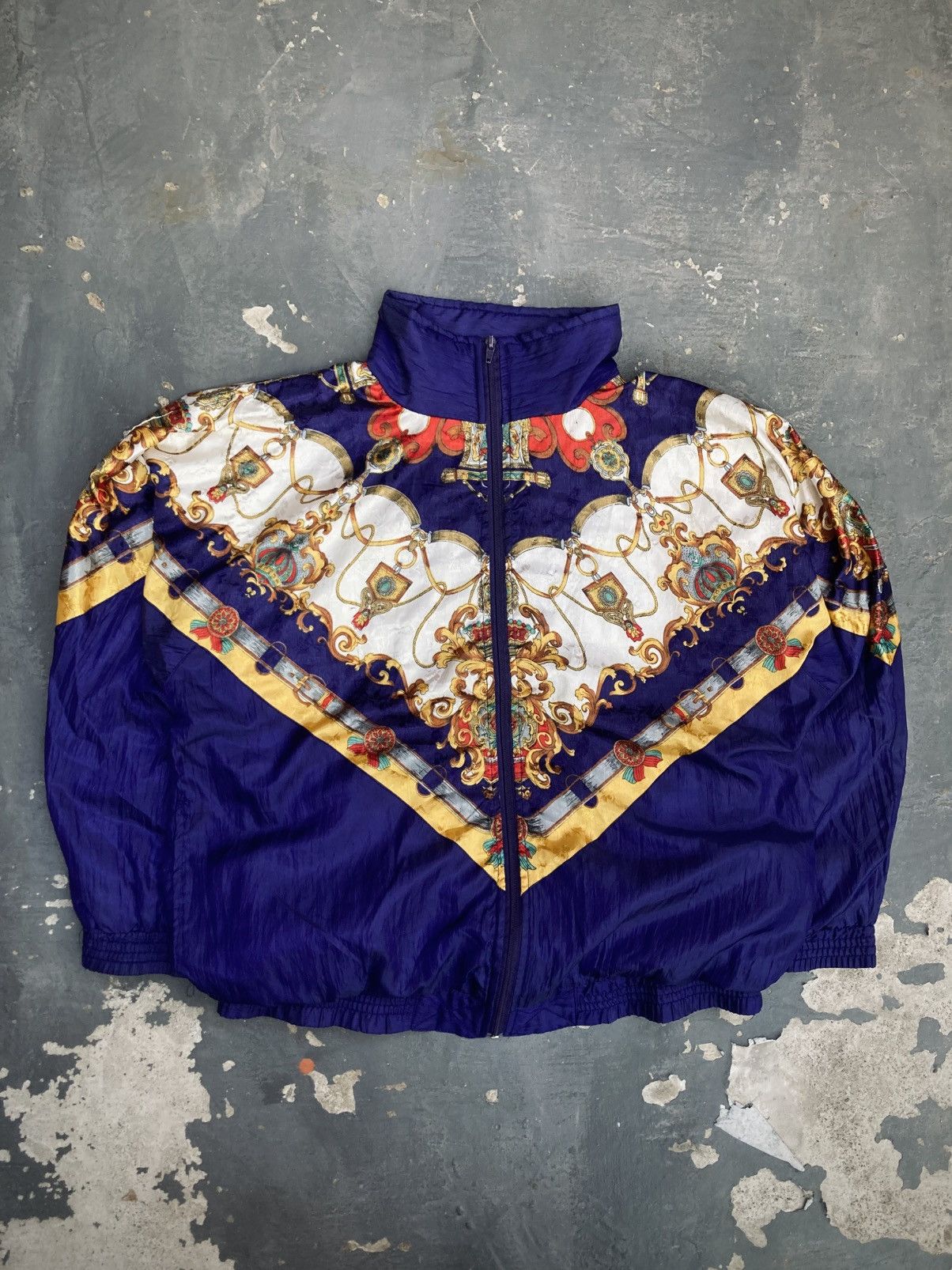 Other Vintage 80s Argee Baroque Style Windbreaker Size M / US 6-8 / IT 42-44 - 1 Thumbnail