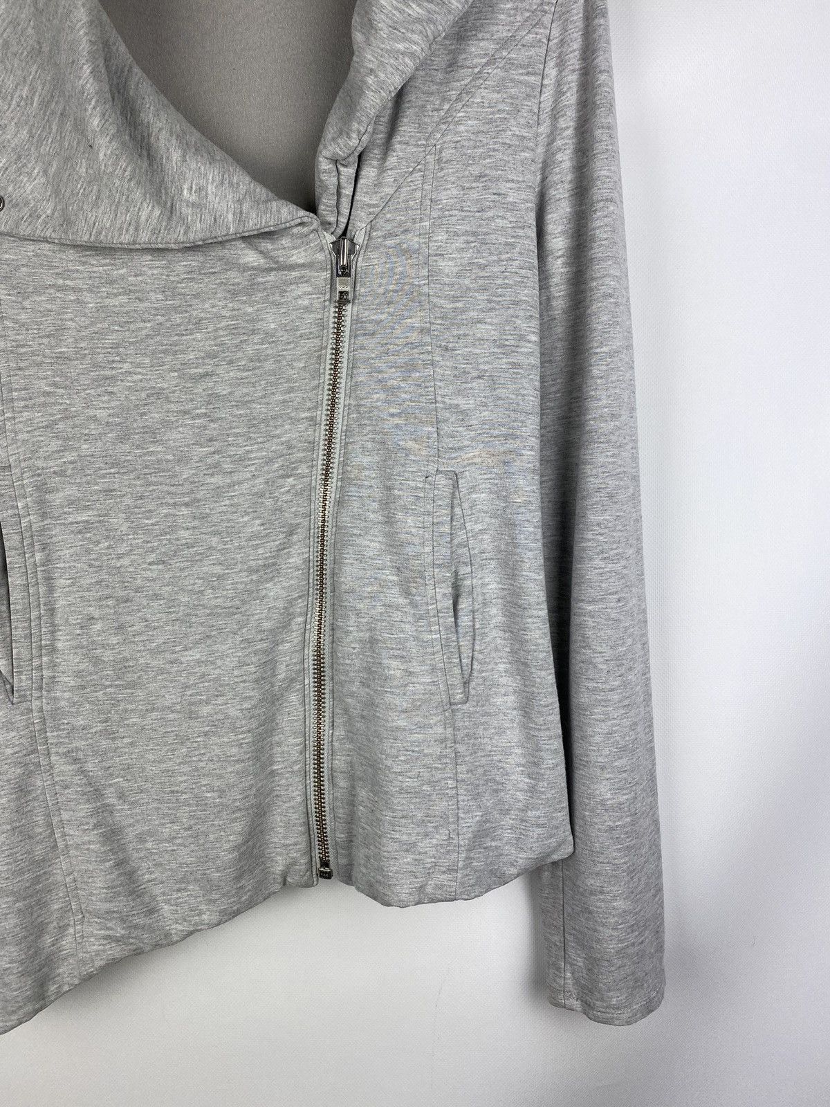 Helmut Lang Helmut Lang ladies full zip avant-garde assymetrical jacket Size L / US 10 / IT 46 - 6 Thumbnail