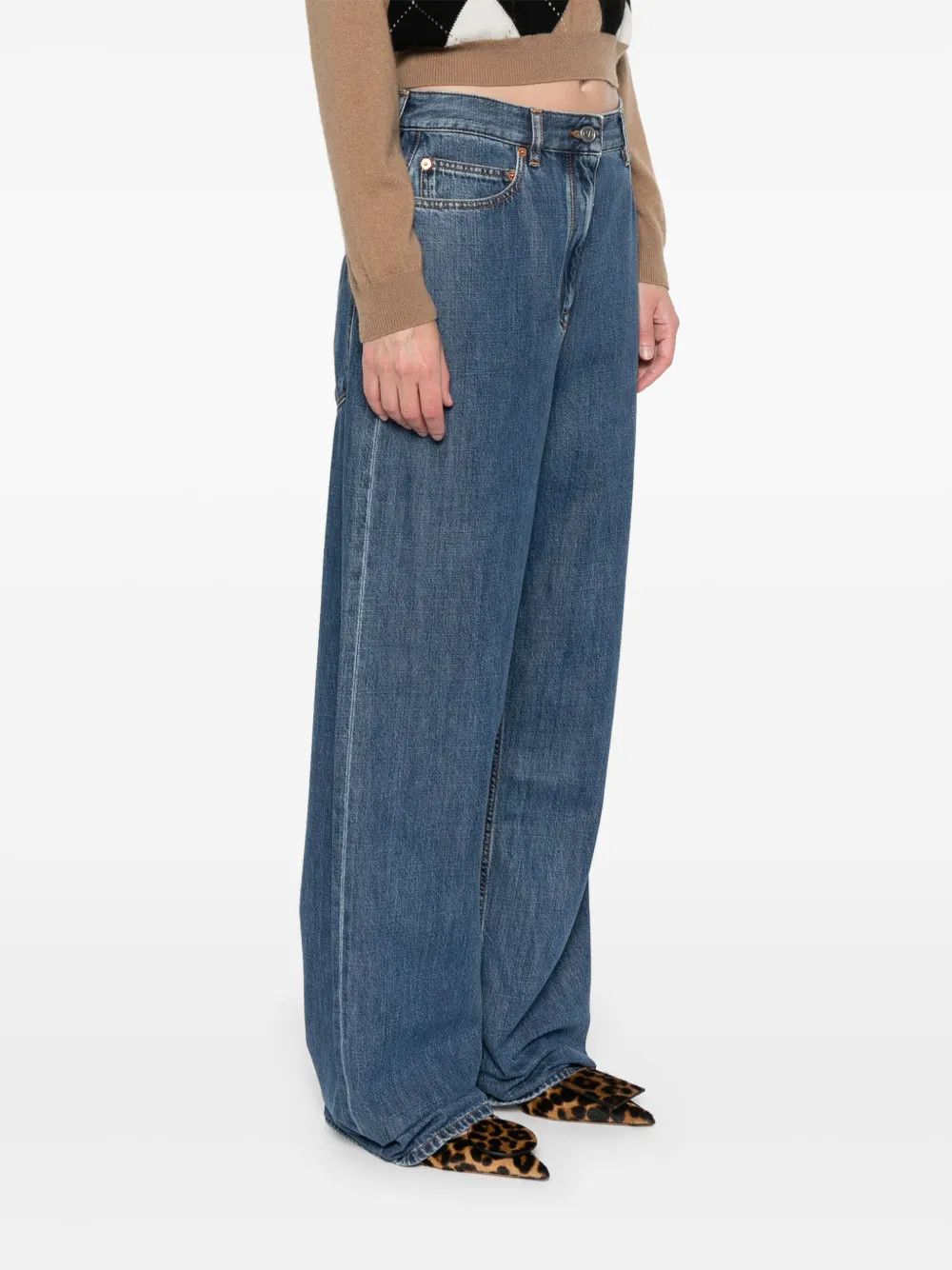 Valentino o1y0326 Denim Pant in Blue Size 26" / US 2 / IT 38 - 3 Thumbnail