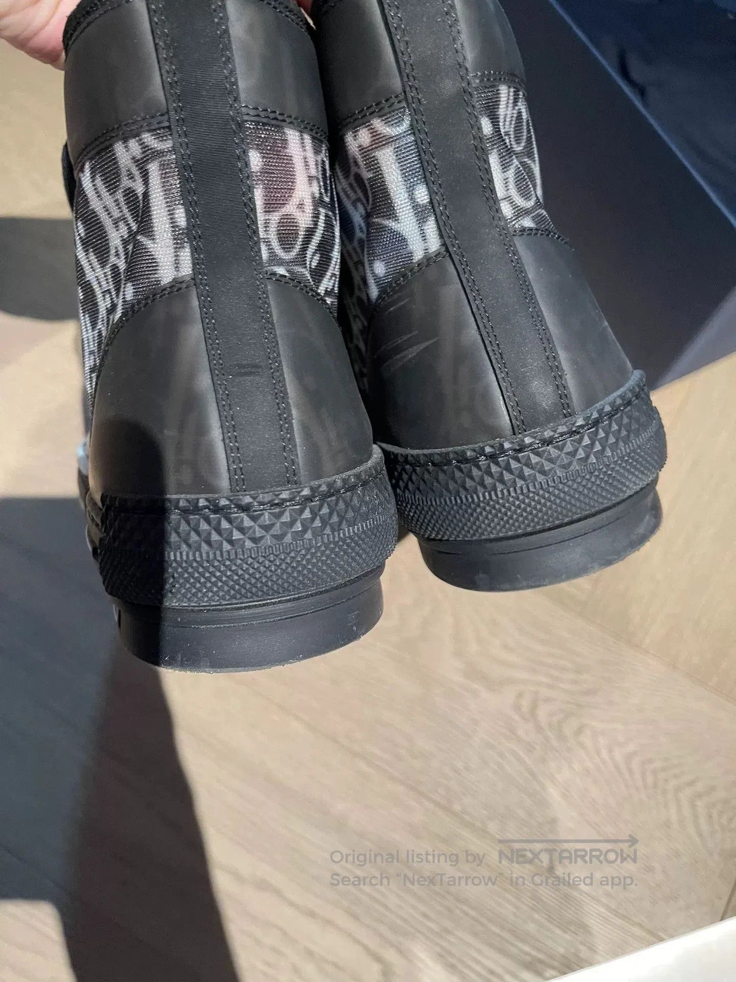 Dior dior b23 black high-top sneakers. Size US 10.5 / EU 43-44 - 6 Thumbnail