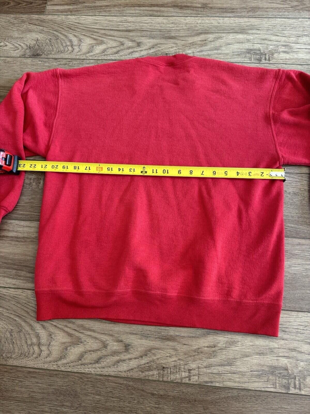 Jerzees Vintage 80s 90s Jerzees Super Sweats Red Crewneck Sweater Size US L / EU 52-54 / 3 - 6 Thumbnail