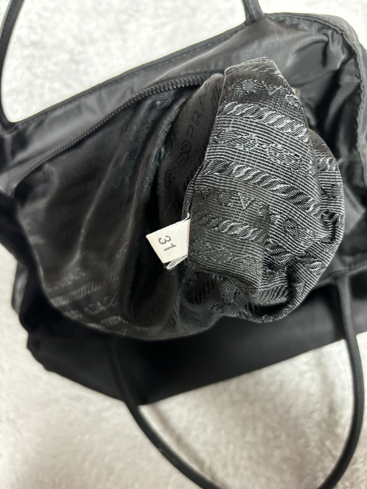 Prada Prada Black Nylon Tote Bag Size ONE SIZE - 10 Thumbnail