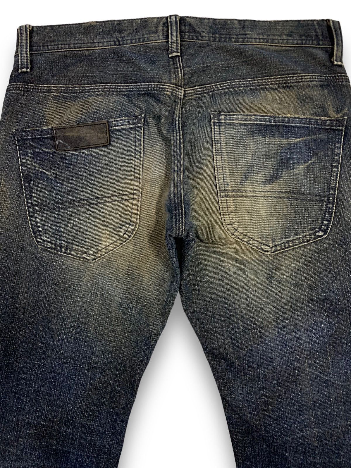 Lee × Number (N)ine Vintage Lee Riders x Beams Dark Blue Washed Whiskers Jeans Size US 32 / EU 48 - 13 Thumbnail