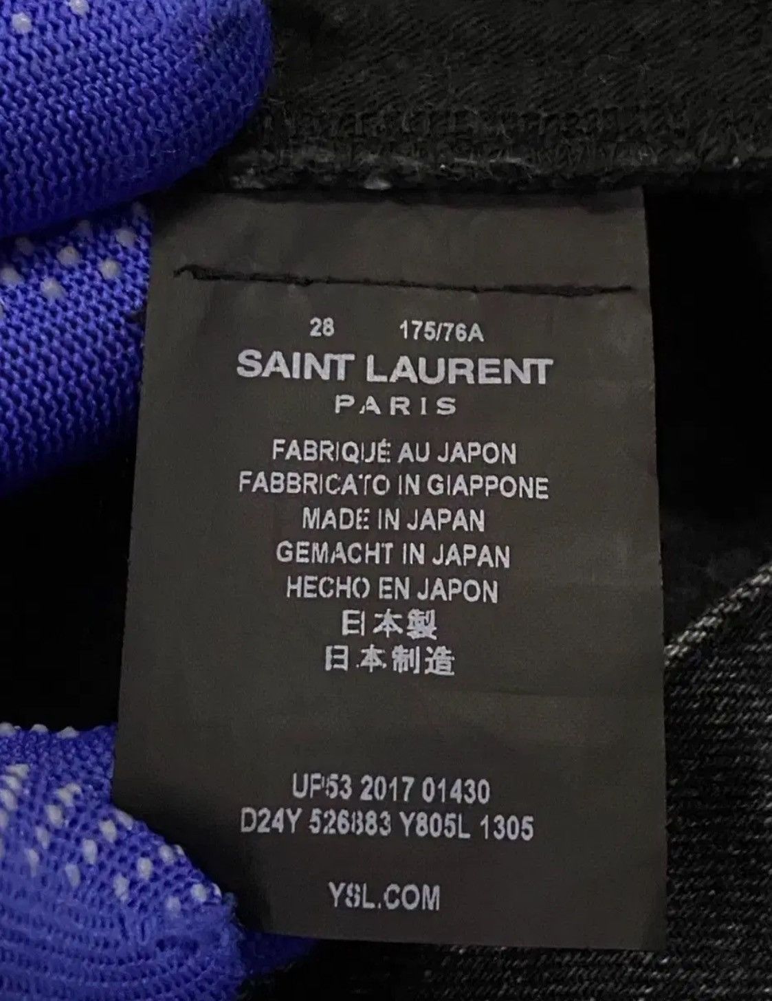 Saint Laurent Paris Saint Laurent Distressed Black Denim Pants Size US 28 / EU 44 - 5 Thumbnail