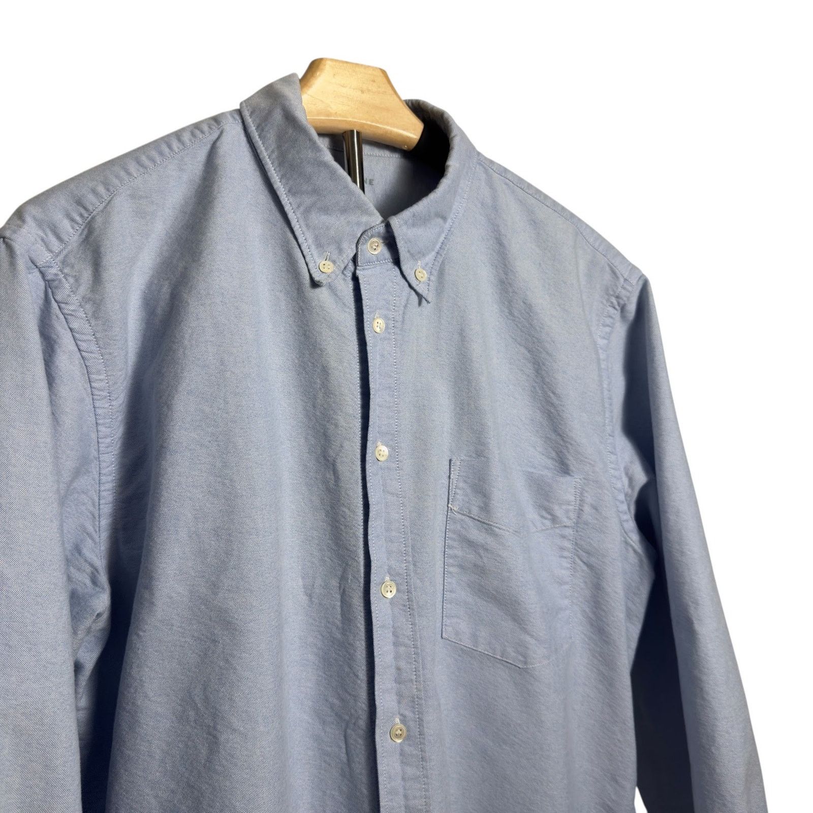 Everlane Everlane Classic Oxford Shirt Light Blue Mens Size US XL / EU 56 / 4 - 4 Thumbnail