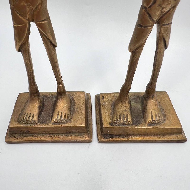 Vintage Vintage Bronze African Men Figurines Ethnic Tribal Art Size ONE SIZE - 5 Thumbnail