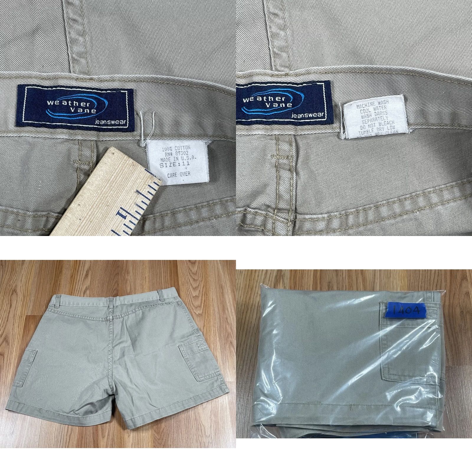 Vintage VINTAGE Weather Vane Shorts Womens Size 11 Mid Rise Beige Made in USA Size 32" / US 10 / IT 46 - 9 Thumbnail
