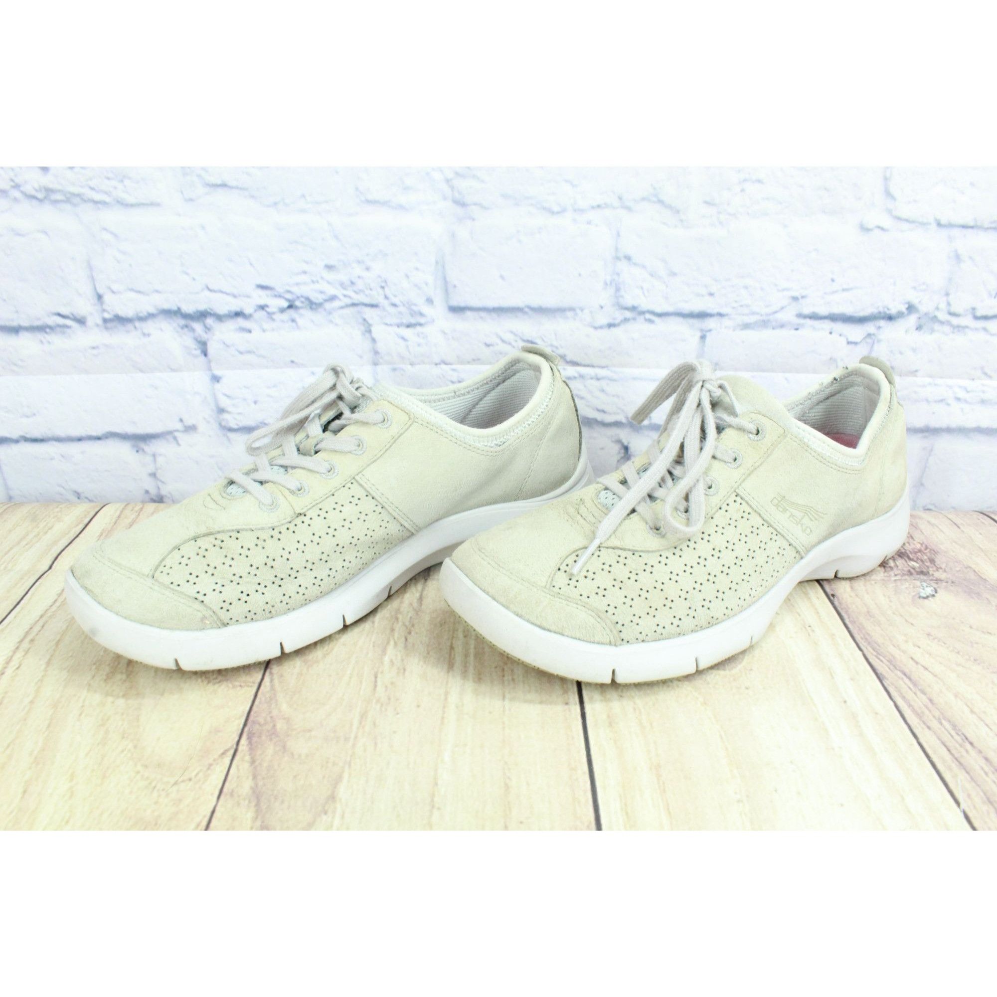 L.L. Bean Dansko Elise Tan Suede Slip-Resistant Sneakers Size US 9 / IT 39 - 3 Thumbnail