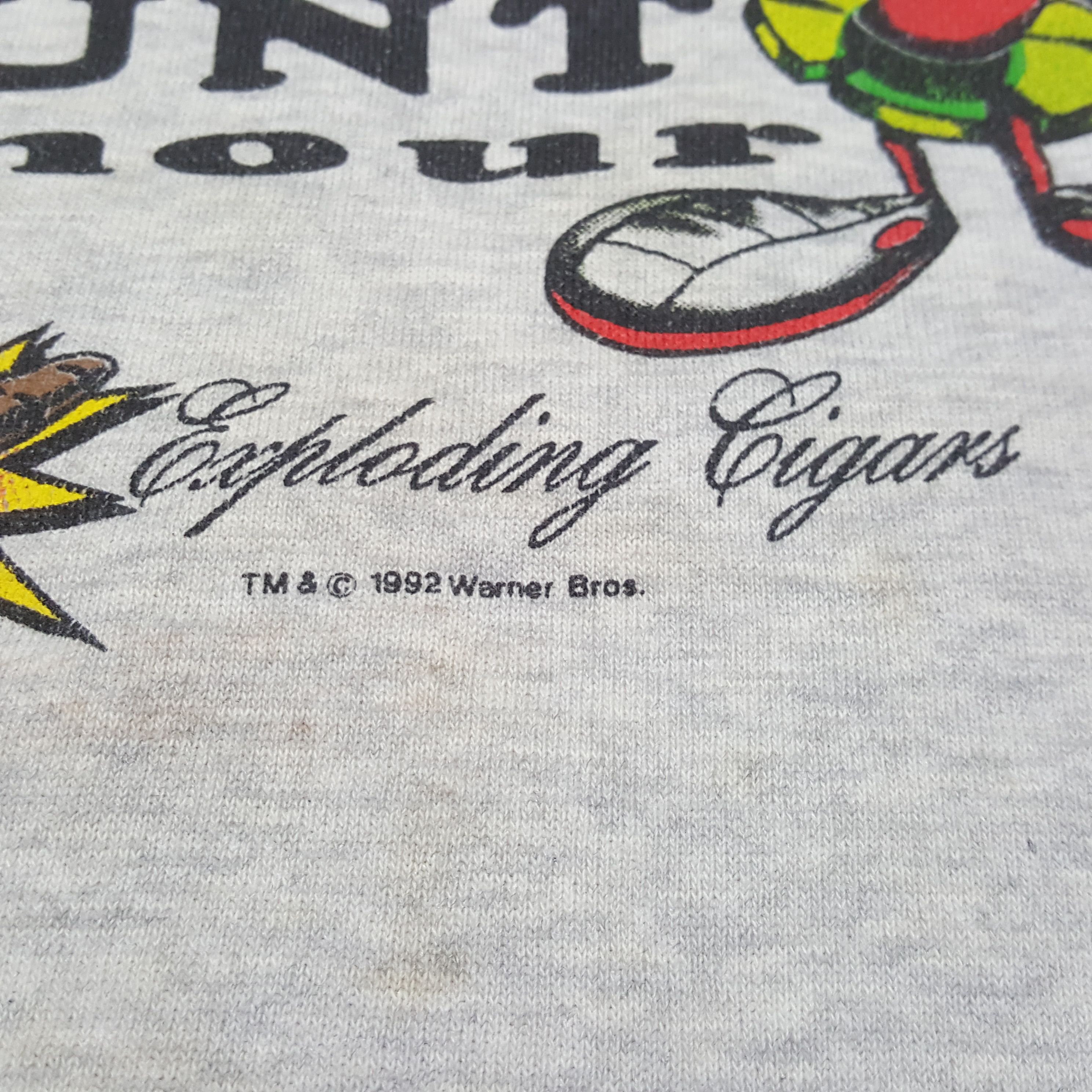 Vintage Loonies Blunt Humour Cartoon Sweatshirt C298N6 Size US L / EU 52-54 / 3 - 7 Thumbnail