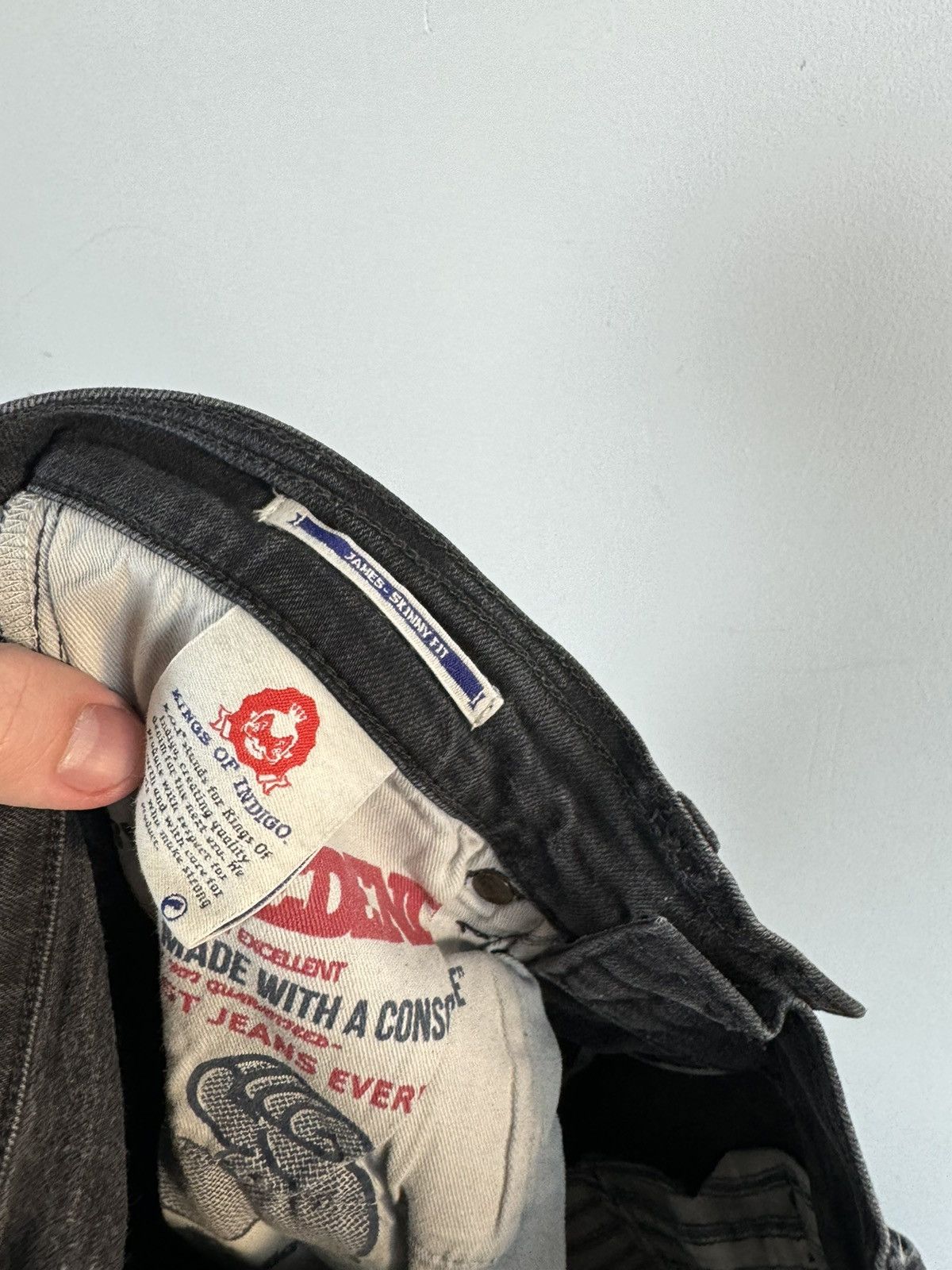 Kings Of Indigo × Vintage K.O.I. kings Of Indigo James Black Rinse Washed Jeans Size US 31 - 6 Thumbnail