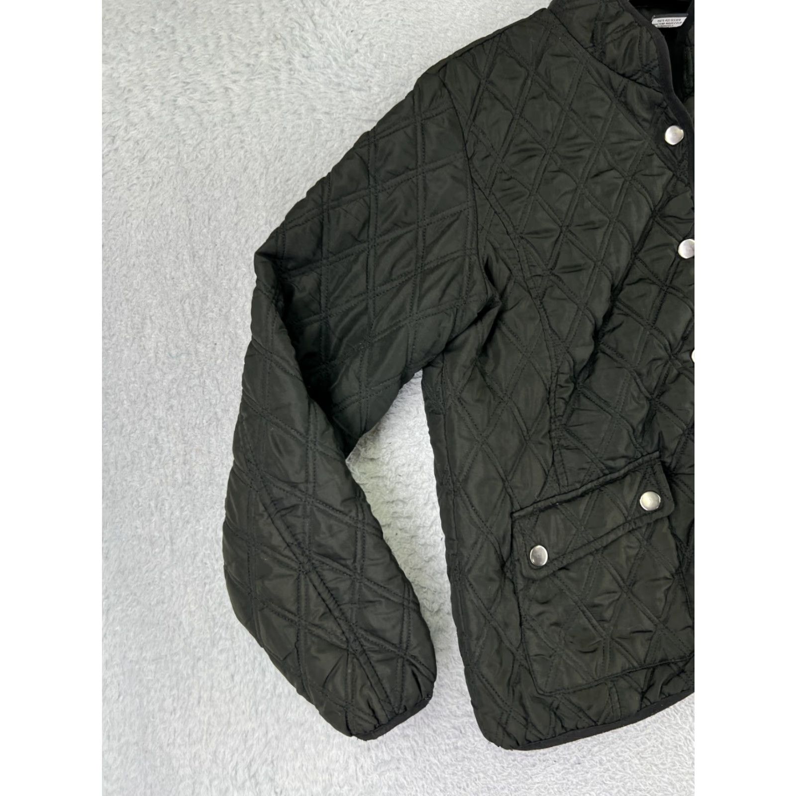 Vintage Jonathan Martin Jacket Womens M Green Quilted Button 100% Polyester Utility Size M / US 6-8 / IT 42-44 - 7 Thumbnail