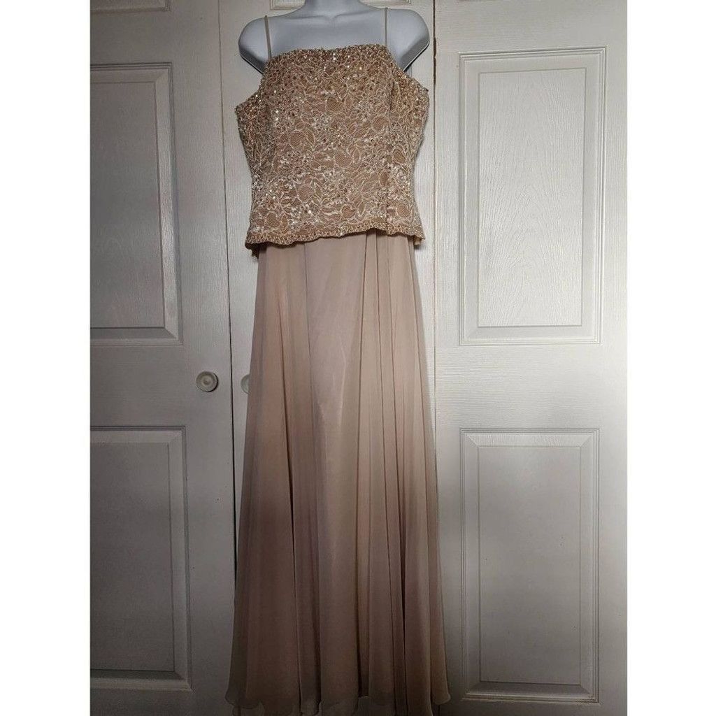 Unknown London Davids Bridal Tan Formal Size XXL / US 16-18 / IT 52-54 - 10 Thumbnail