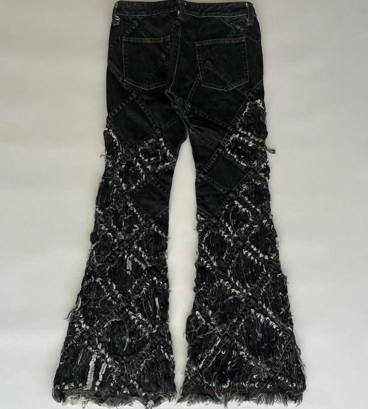 Junya Watanabe Junya Watanabe x Commes Des Garcons Diamond Pattern Jeans Size US 28 / EU 44 - 2 Thumbnail