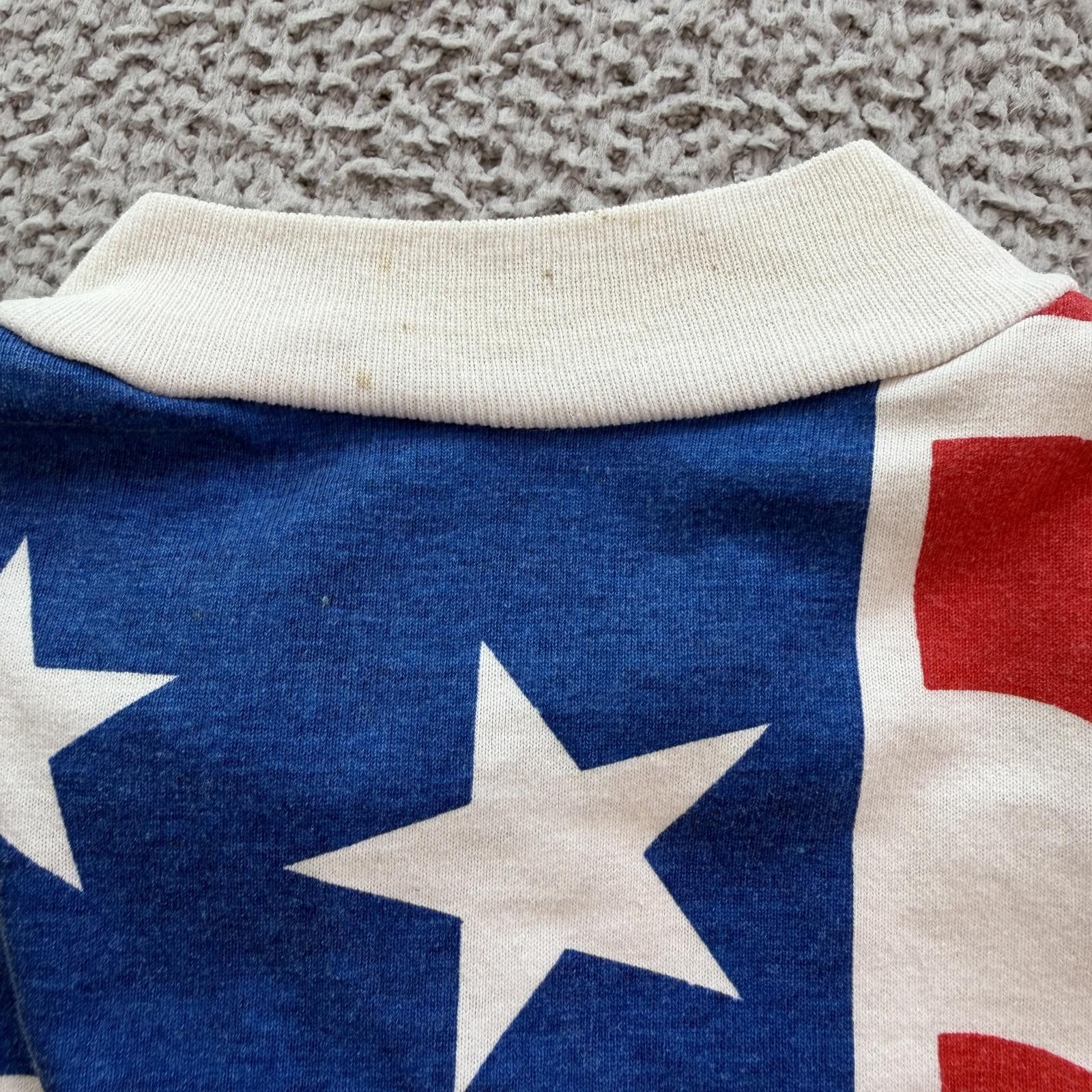 Other Vintage 90s USA Flag Full Zip Sweatshirt Patriotic American Size US XL / EU 56 / 4 - 8 Thumbnail