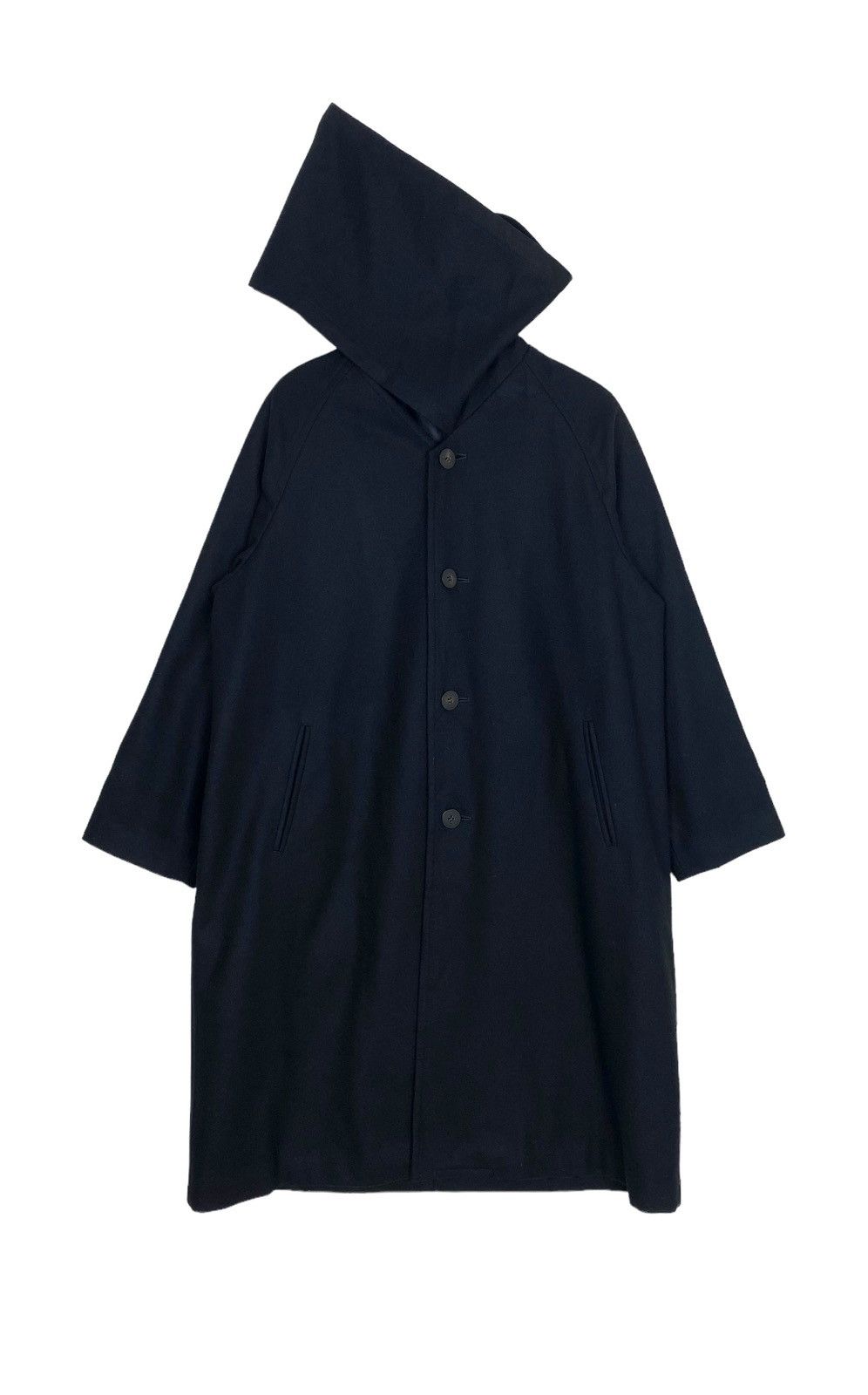 Comme des Garcons Vtg Tricot Comme des Garcons Wool Asymmetrical Hoodie Japan Size L / US 10 / IT 46 - 1 Thumbnail