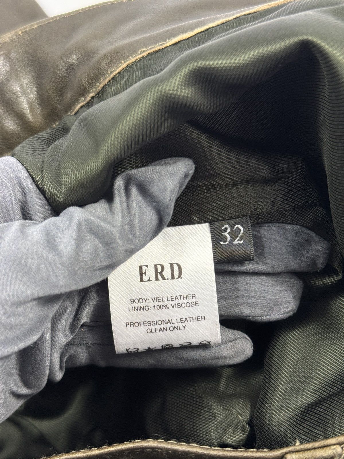 Enfants Riches Deprimes MOTO FLY SOFT VEIL LEATHER TROUSERS RARE Size US 32 / EU 48 - 7 Thumbnail
