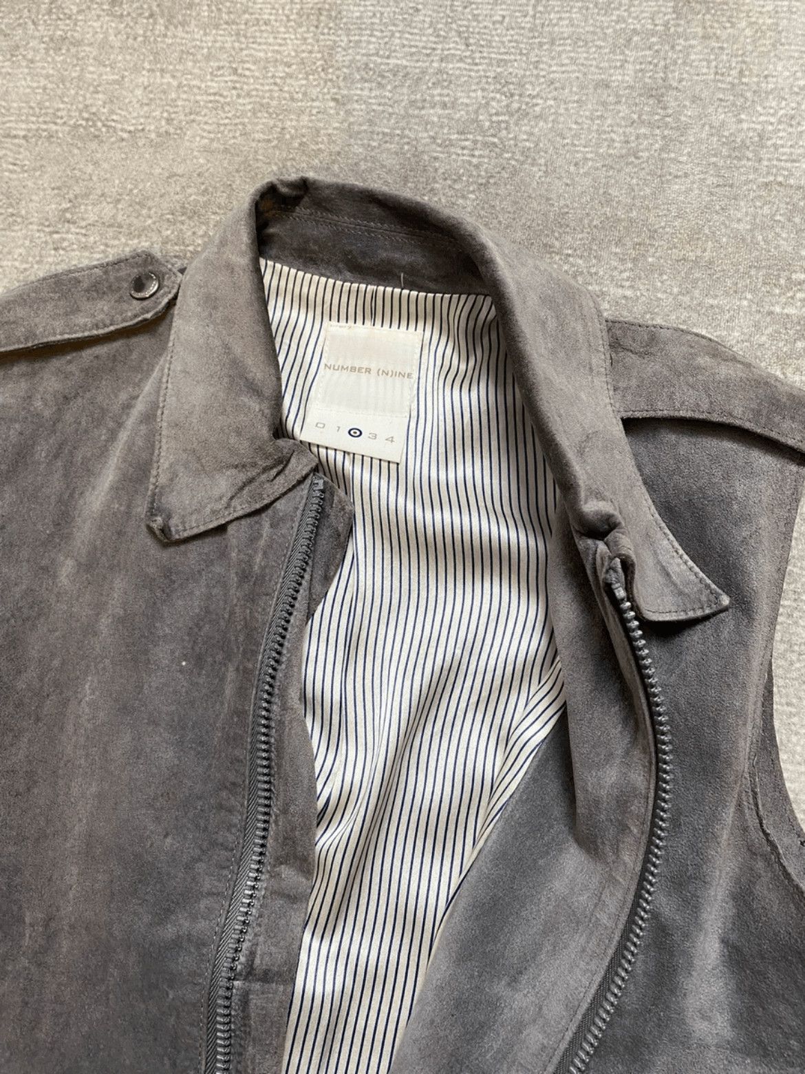 Number (N)ine Sz 2 Number Nine Suede Inside Silk Vest-2505 Size US M / EU 48-50 / 2 - 5 Thumbnail