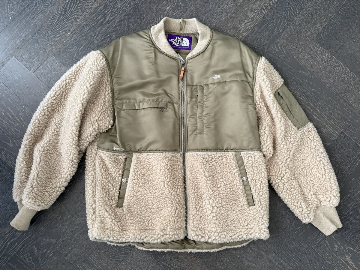 THE NORTH FACE PURPLE LABEL Wool Boa Fleece Denali Jacket