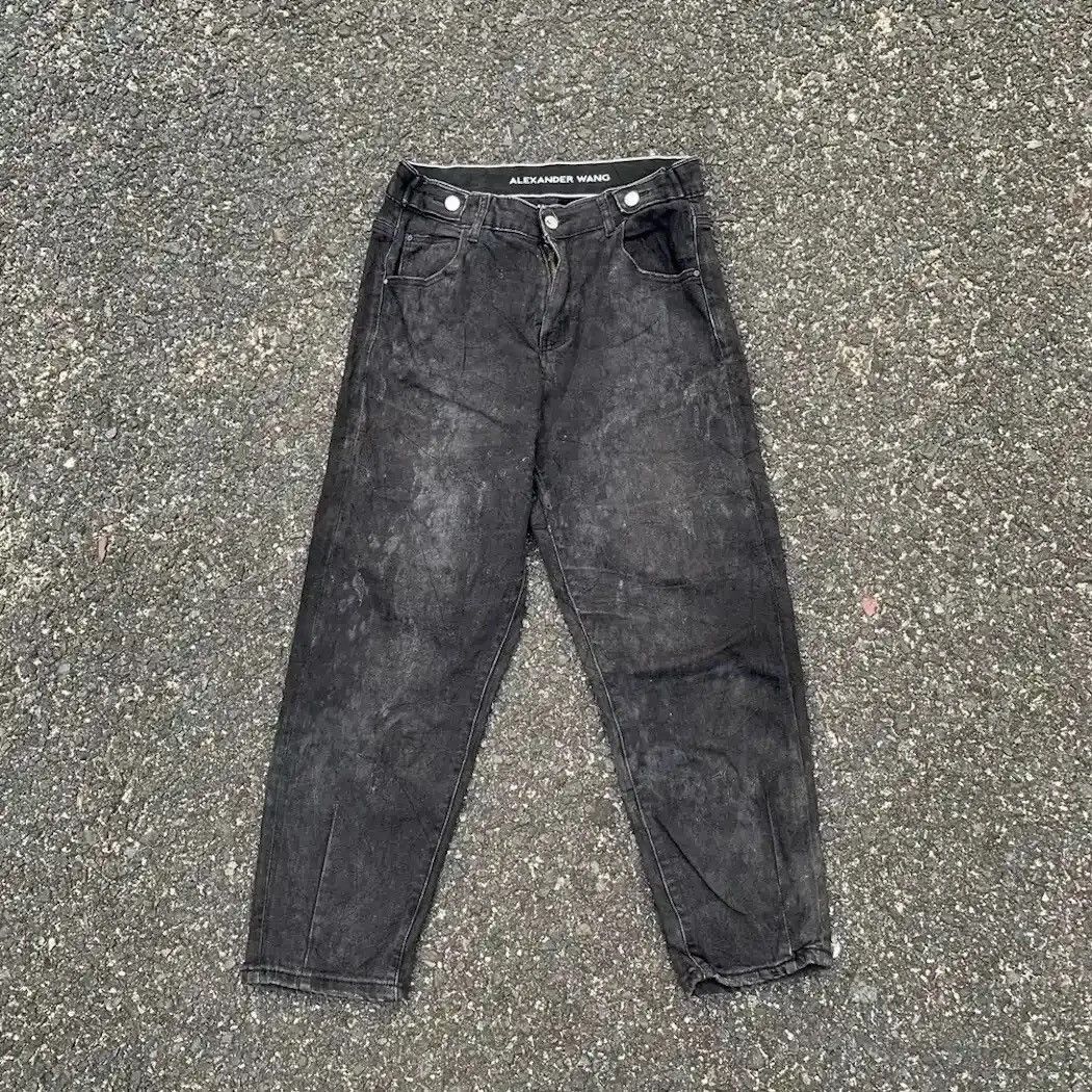 Alexander Wang × Designer × Vintage ALEXANDER WANG TROUSERS STRETCHABLE SPRING WAIST DIRTY FADED Size US 29 - 3 Thumbnail