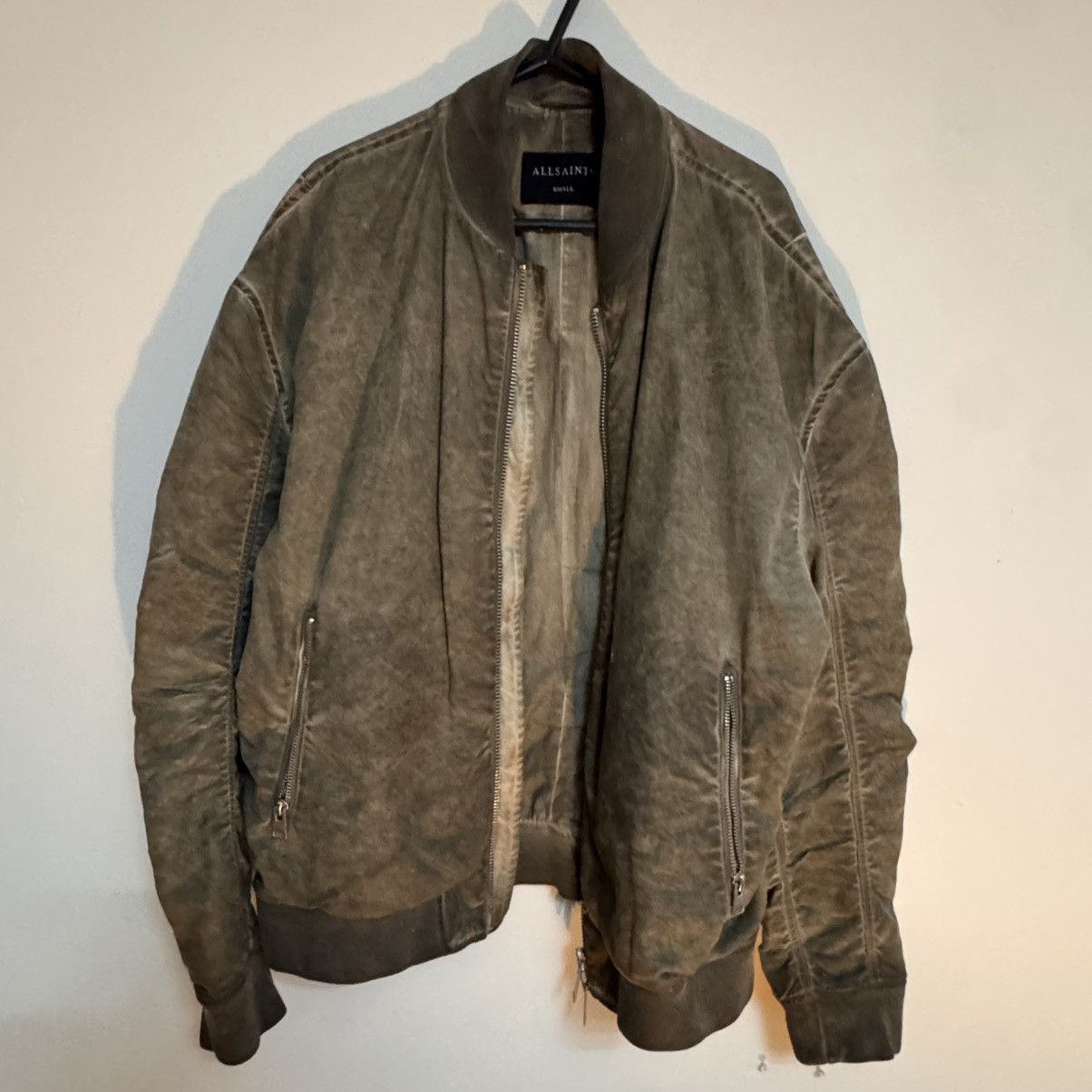 Allsaints RARE AllSaints Kado Oil-Washed Linen Bomber - Exclusive Size US S / EU 44-46 / 1 - 5 Thumbnail