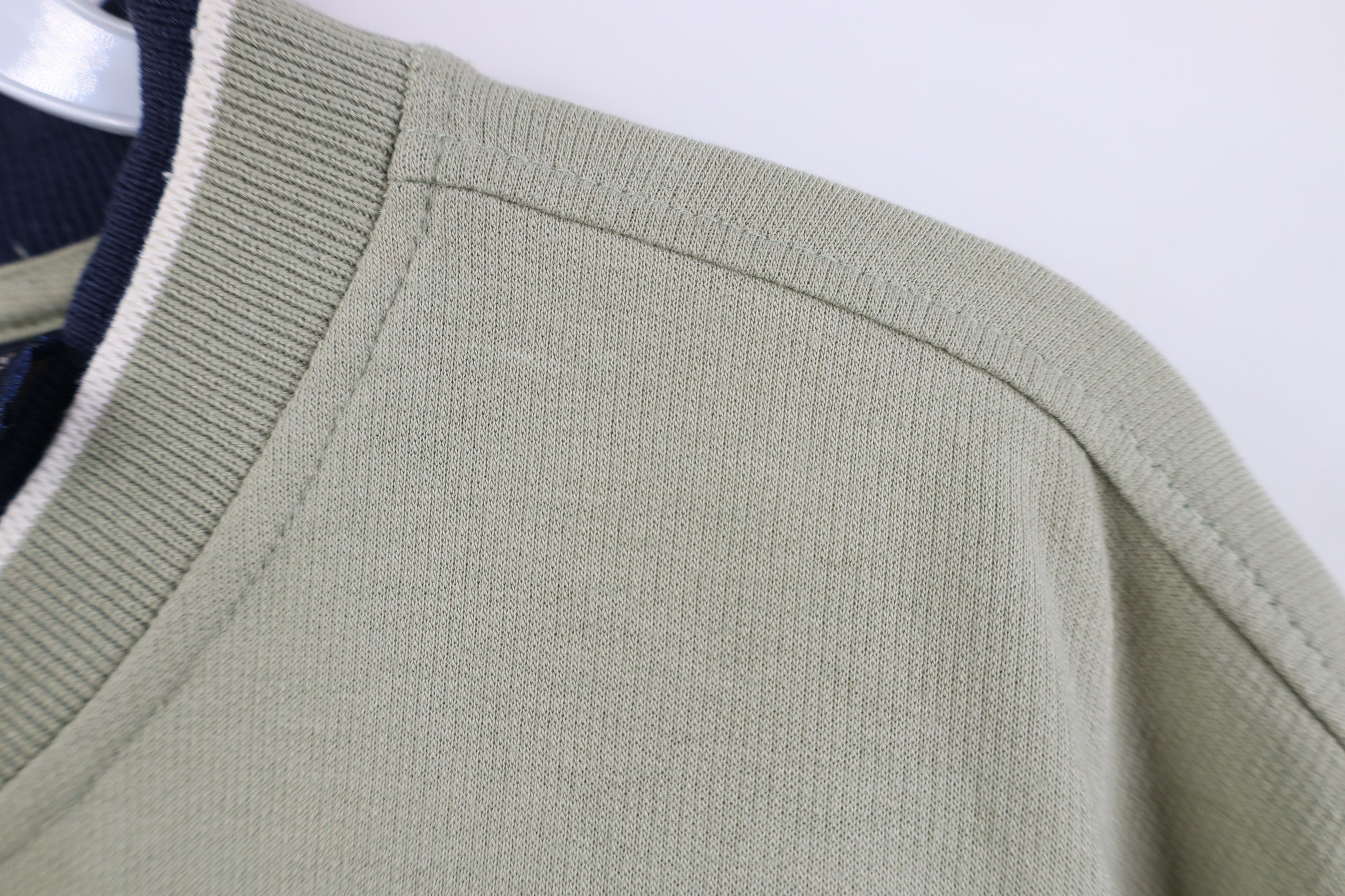 Vintage Vintage 90s Streetwear Block Ribbed Knit Henley T-Shirt Size US XL / EU 56 / 4 - 10 Thumbnail