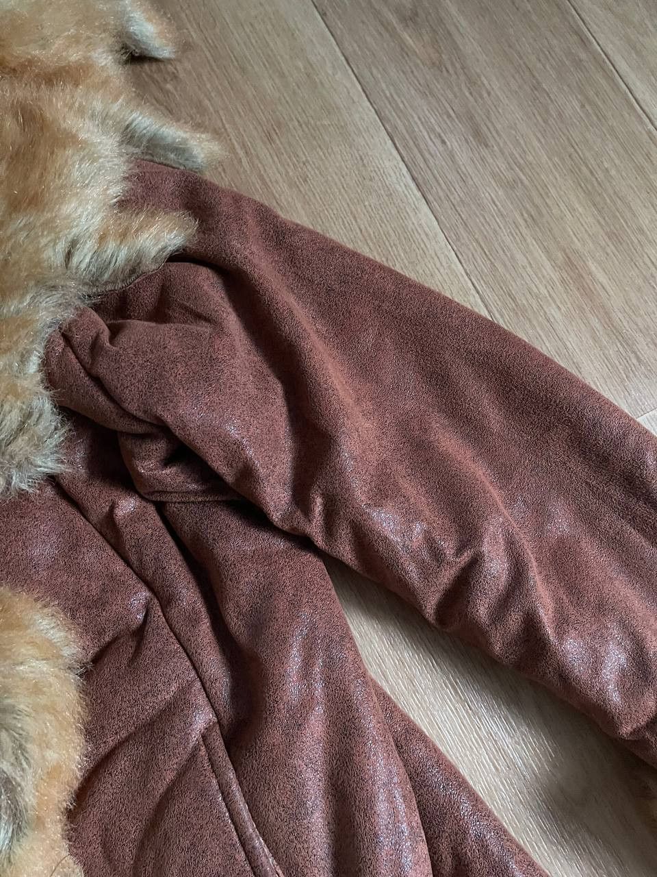 Vintage Vintage Faux Fur Sheepskin Suede Leather Coat Size M / US 6-8 / IT 42-44 - 11 Thumbnail