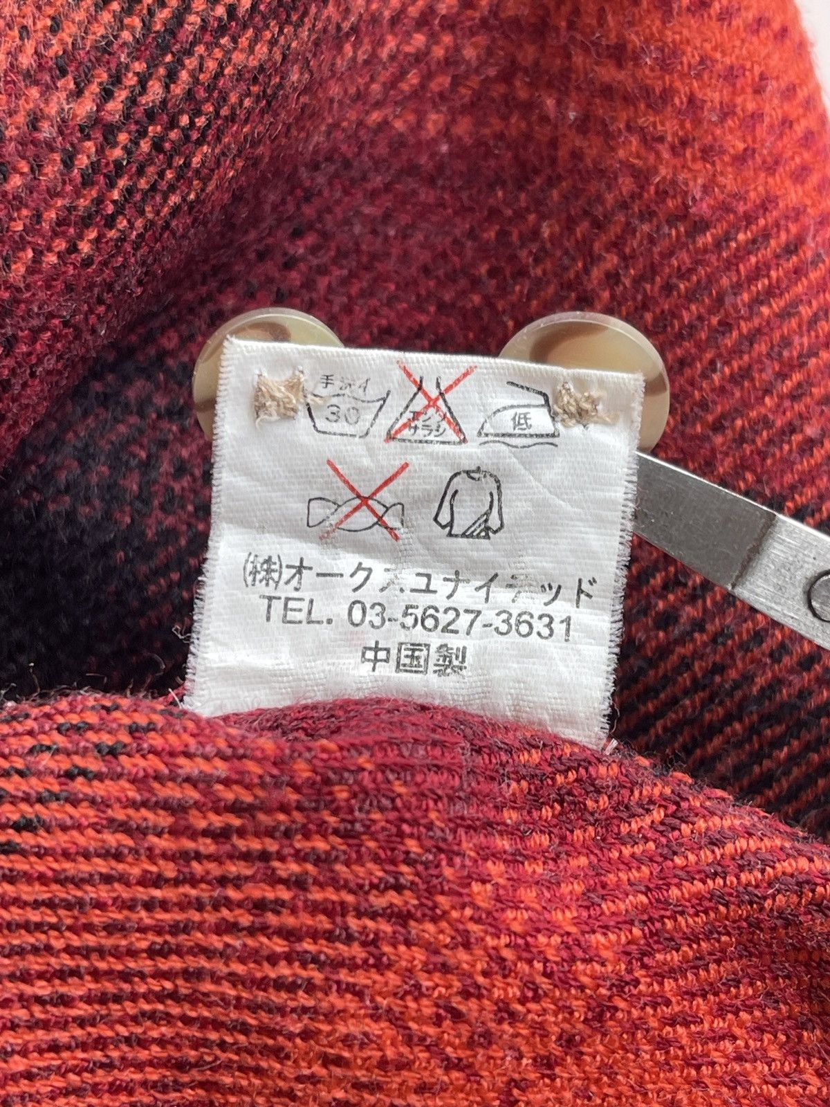 Japanese Brand Abado X Oaks Wool Ombre Flannel Shirt Size US L / EU 52-54 / 3 - 6 Thumbnail